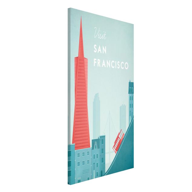 Lavagne magnetiche con architettura e skylines Poster di viaggio - San Francisco