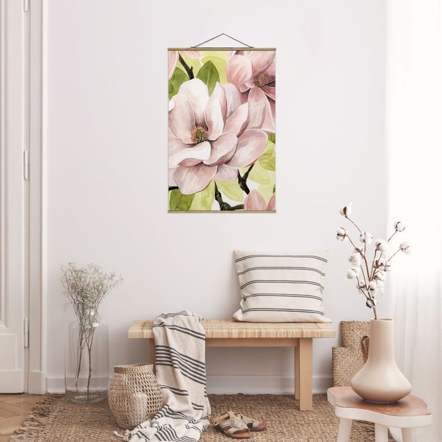 Quadro floreale Magnolia Blush I
