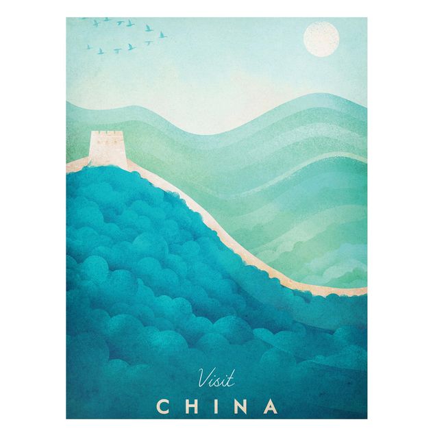 Quadri stile vintage Poster di viaggio - Cina