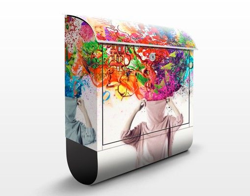 Cassette della posta multicolore Esplosioni cerebrali