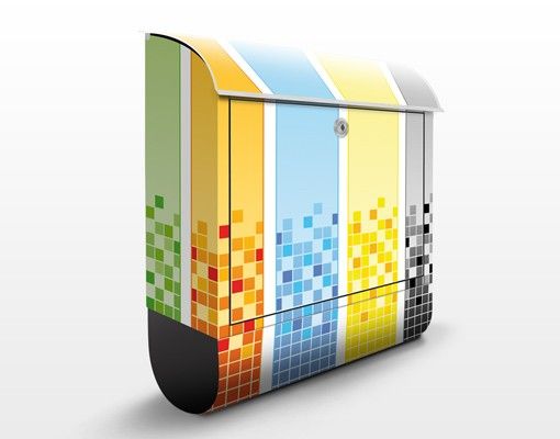 Cassetta postale colorata Pixel Mix