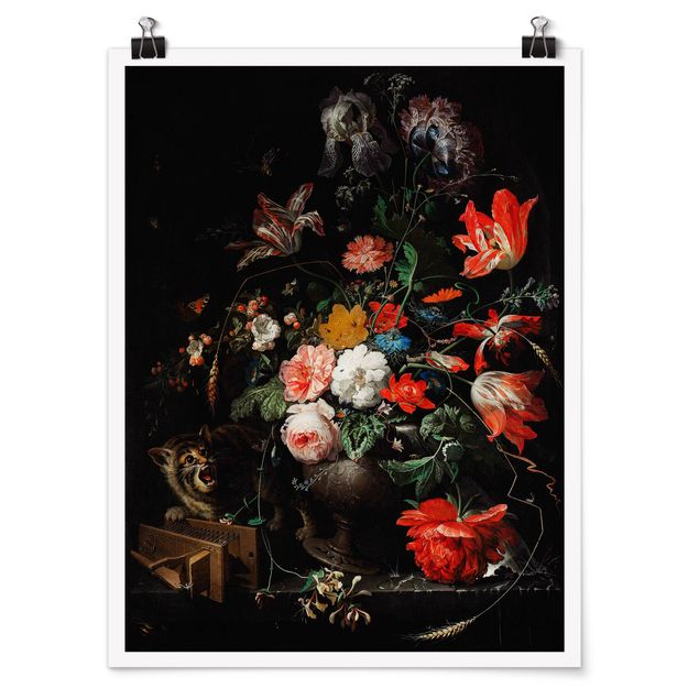 Quadri di fiori Abraham Mignon - Il bouquet rovesciato