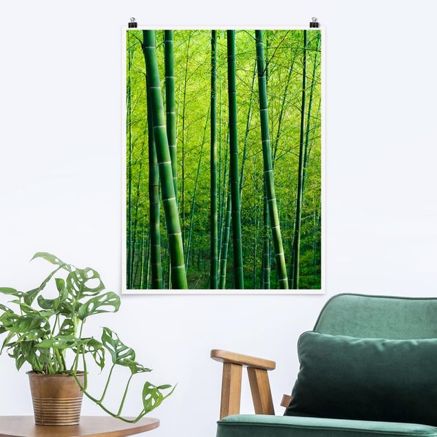 Quadro paesaggio Foresta di bambù