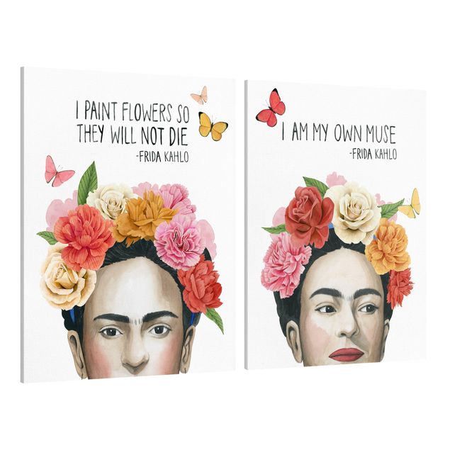 Quadri con frasi Pensieri di Frida Set I