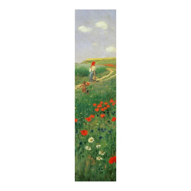 Stile artistico Pál Szinyei-Merse - Paesaggio estivo con papavero in fiore