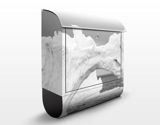 Cassette della posta in bianco e nero Iceberg antartico II