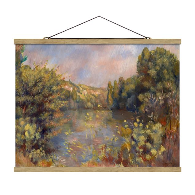 Quadro alberi Auguste Renoir - Paesaggio lacustre