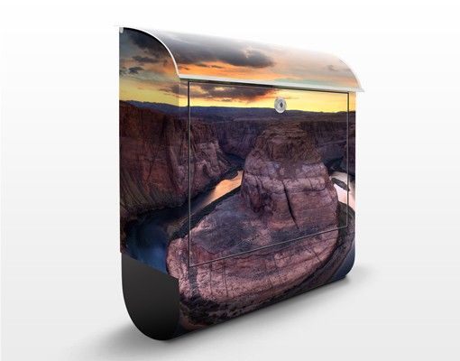 Cassette della posta con paesaggio Fiume Colorado Glen Canyon