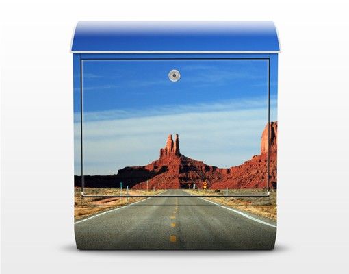 Cassette della posta blu Rambling Colorado Plateau