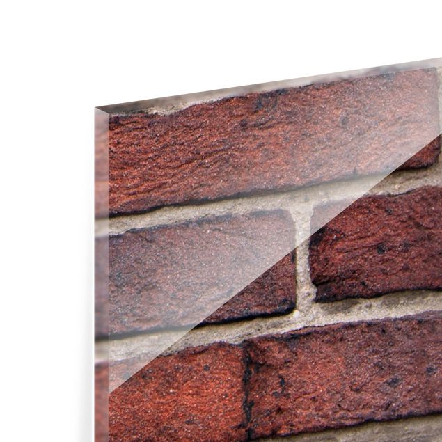 Paraschizzi in vetro - Brick Wall Red