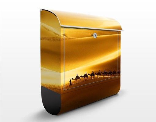 Cassette della posta con paesaggio Dune d'oro
