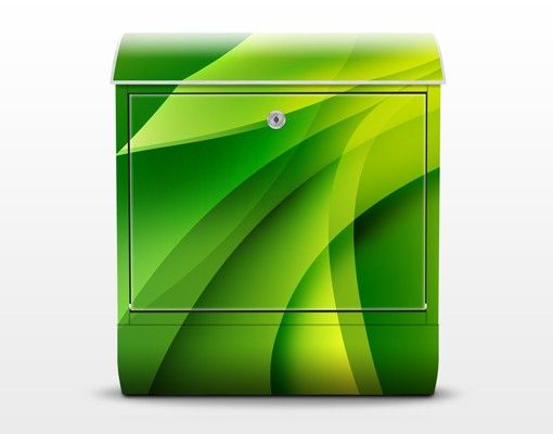 Cassetta della posta verde Composizione verde