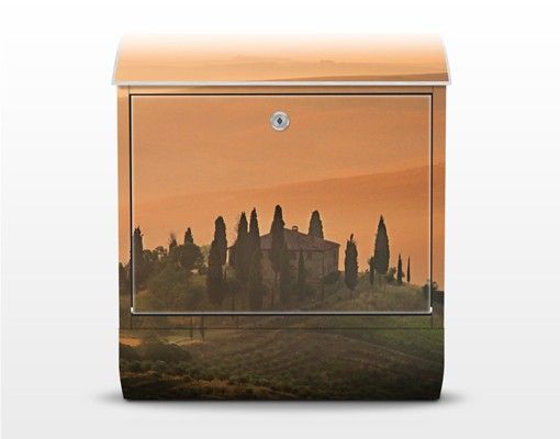 Cassette della posta con paesaggio Sogni di Toscana
