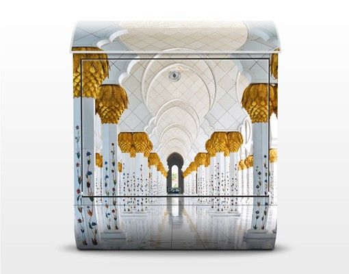 Cassetta postale bianca Moschea di Abu Dhabi