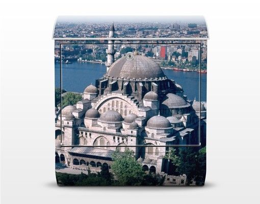 Cassetta postale grigio Moschea di Istanbul