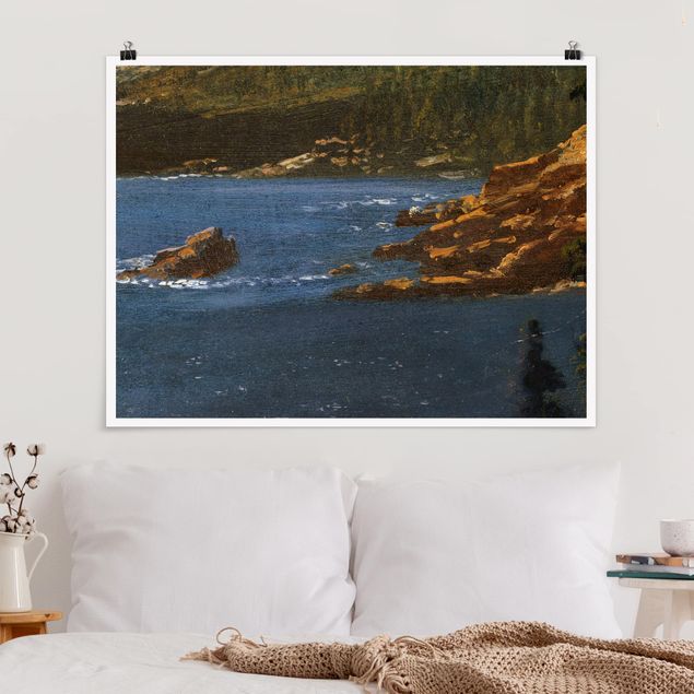 Poster spiaggia Albert Bierstadt - Costa della California