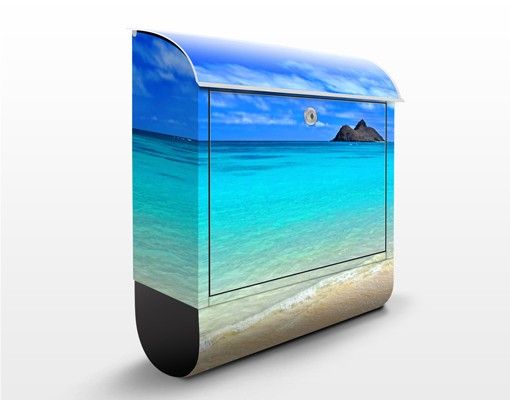 Cassette della posta con paesaggio Spiaggia Paradiso
