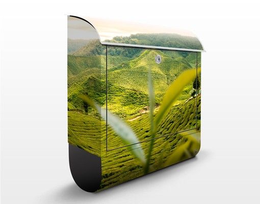 Cassette della posta con paesaggio Giardino dei tè