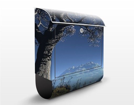 Cassette della posta con paesaggio Fiaba d'inverno