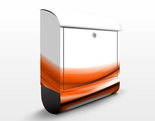 Cassette della posta con motivo astratto Arancione Touch
