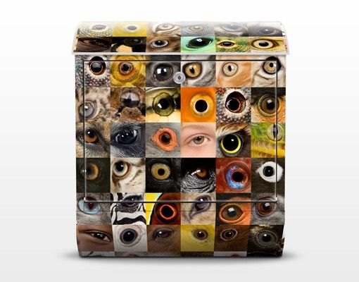 Cassette della posta multicolore Occhi del mondo