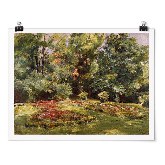 Quadro alberi Max Liebermann - Terrazza fiorita di Wannseegarten
