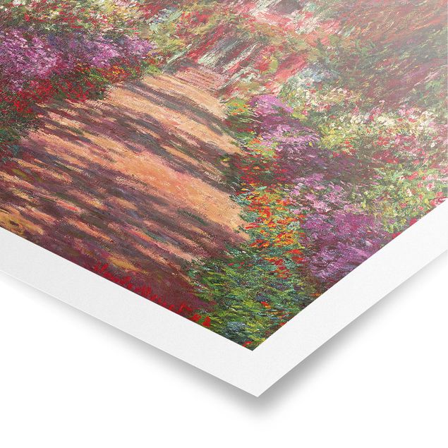 Quadro alberi Claude Monet - Sentiero nel giardino di Monet a Giverny