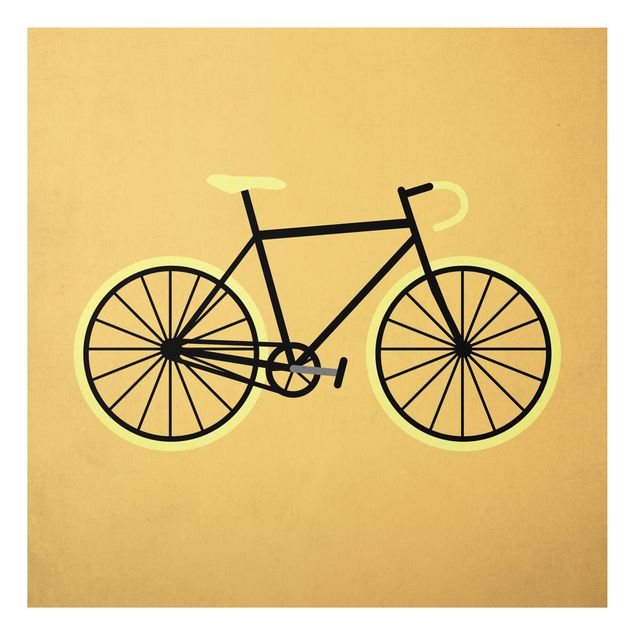 Riproduzioni quadri famosi Bicicletta in giallo