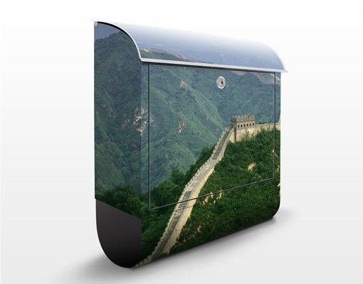 Cassette della posta con paesaggio La Grande Muraglia Cinese all'aperto