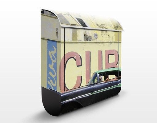 Cassette della posta con architettura e skylines Mostrami Cuba