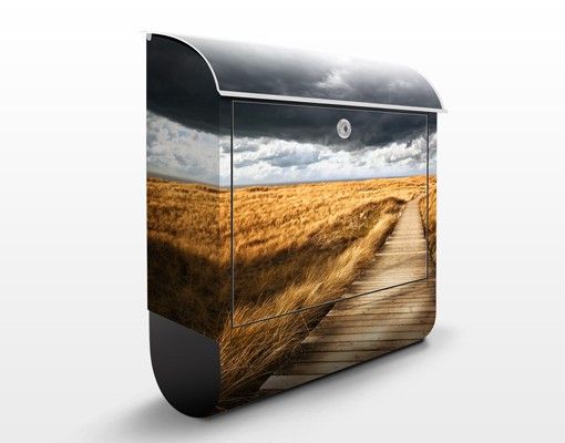 Cassette della posta con paesaggio Sentiero tra le dune