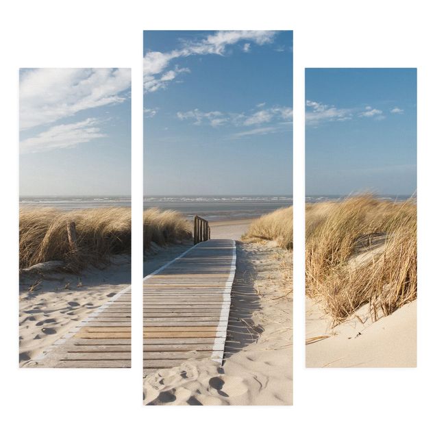 Quadro su tela componibile Spiaggia del Mar Baltico