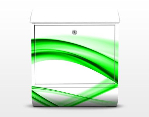 Cassette della posta verde Elemento verde