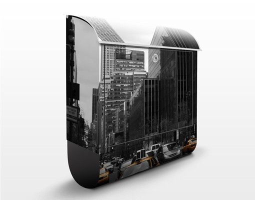 Cassette della posta con architettura e skylines Classico di New York