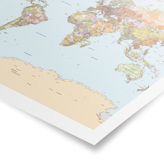 Stampe Mappa politica del mondo