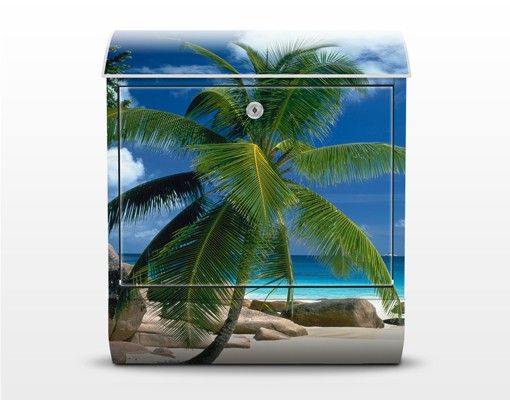 Cassette della posta con paesaggio Spiaggia da sogno