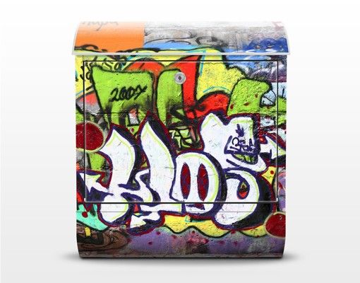 Cassette della posta effetto pietra Graffiti
