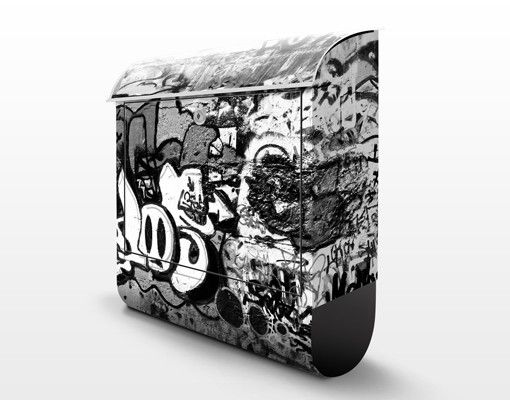 Cassetta postale grigio Graffiti d'arte