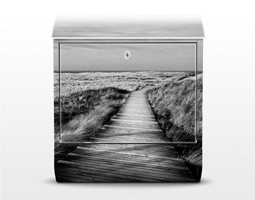 Cassette della posta con paesaggio Sentiero delle dune a Sylt II