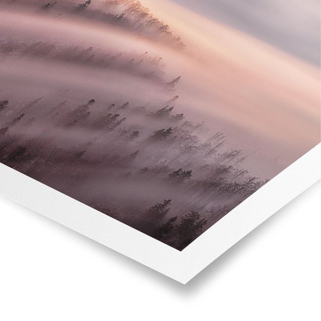 Poster paesaggi naturali Inondazione di nebbia