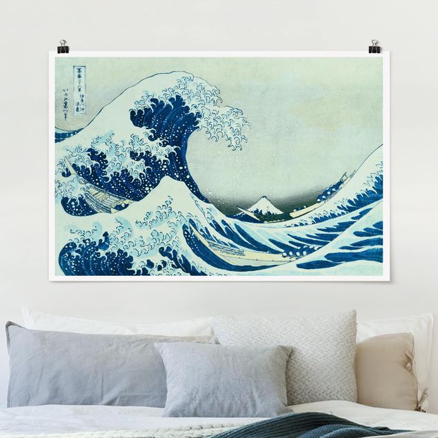 Riproduzioni quadri famosi Katsushika Hokusai - La grande onda di Kanagawa