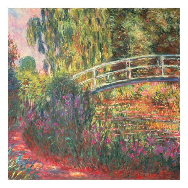 Paraschizzi con fiori Claude Monet - Ponte giapponese nel giardino di Giverny