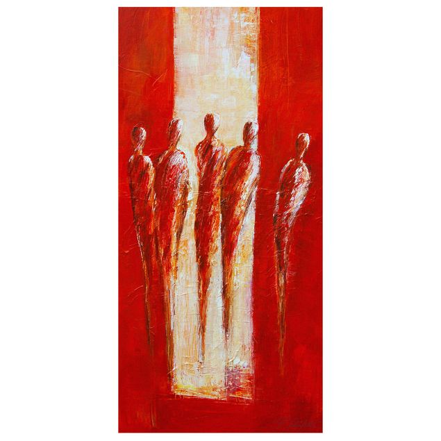 Tenda a pannello - Petra Schüßler - Five Figures In Red 02 - 250x120cm