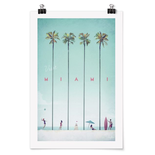 Poster spiaggia Poster di viaggio - Miami