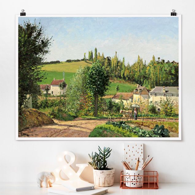 Quadri Impressionismo Camille Pissarro - Amleto sulle colline ondulate di Pontoise
