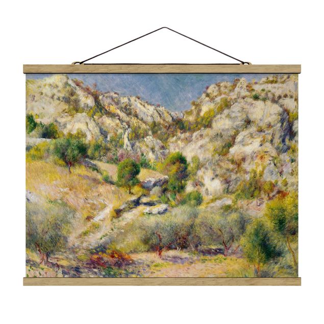 Quadro montagna Auguste Renoir - Roccia all'Estaque