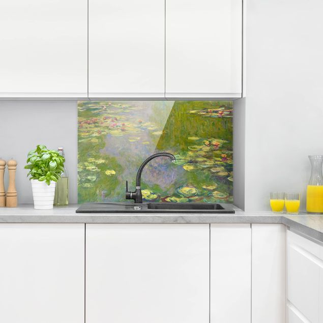 Stile di pittura Claude Monet - Ninfee verdi
