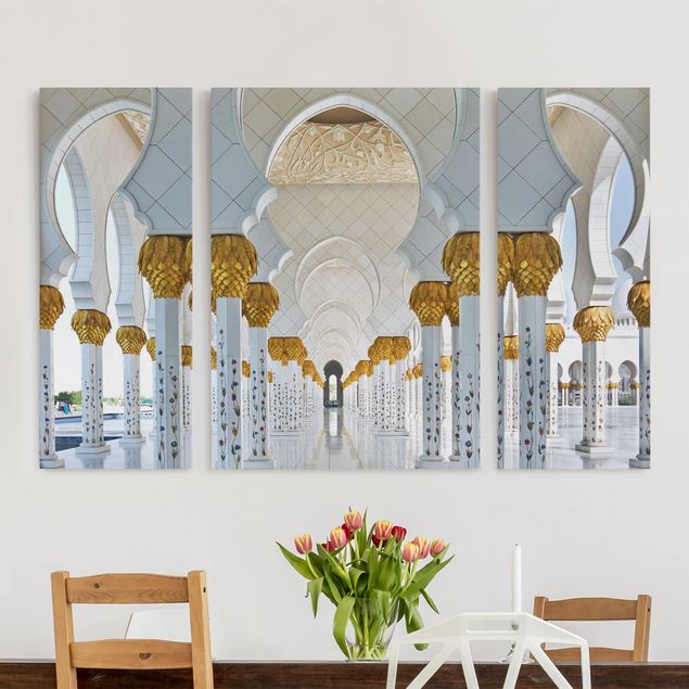 Quadro su tela componibile Moschea di Abu Dhabi