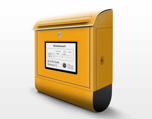 Cassette della posta con paesi Testo personalizzato Mailbox