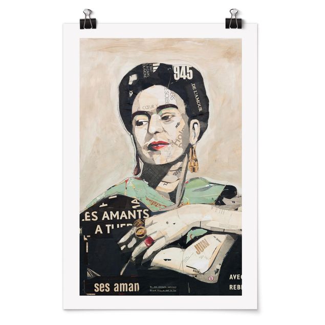 Poster quadri famosi Frida Kahlo - Collage n.4